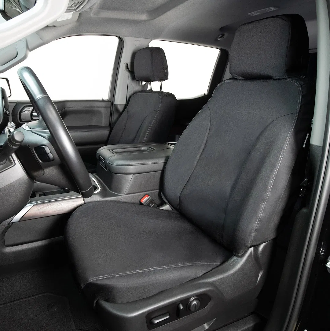 SS8492WFBK – COVERCRAFT Seat Cover, Seat Style AU - 60/40 Split Bench With 3 Adjustable Headrest Heavy-Duty Waterproo...